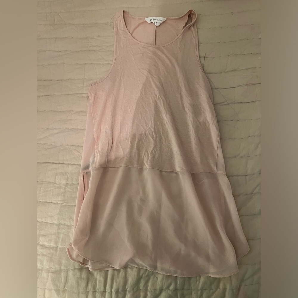 BCBGeneration Tank with sheer bottom